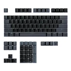 【迅速発送】Happy Balls キーキャップ バックライト付き 設定 ダブルショット チェリー MX キーキャップ フィット 61/87/104 MXスイッチ メカニカルキーボード 黒とグレーのコンボ