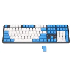 【迅速発送】Happy Balls PBT キーキャップ バックライト付き 設定 ダブルショット チェリー MX キーキャップ フィット 87 / 108 104 MXスイッチ メカニカルキーボード ブルーホワイトコンボ 1