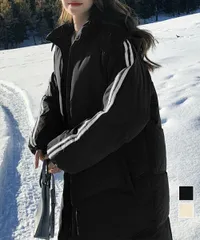 中綿 ダウンコート レディース アウター フード付き コート 冬服 エコダウン ロング丈 ジャケット 袖ライン キルティング コート 軽量 ベン