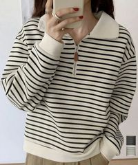 GAP RELAXED PIQUE POLO ボーダー ポロシャツ S - メルカリ