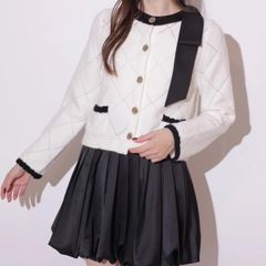 Rirandture MARIEBELLE ribbonknitjacket紺 Rirandture MARIEBELLE ribbonknitjacket紺 - メルカリ