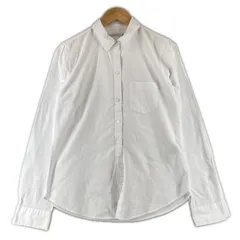 美品 Abercrombie & Fitch アバクロンビー&フィッチ 無地 オールシーズン 長袖ポロシャツ コットン ホワイト メンズ S【古着】【中古】【送料無料】