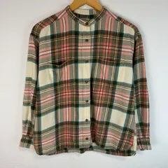 Eddie Bauer エディーバウアー 長袖 シャツ チェック柄 ベージュ XSサイズ レディース 古着 レトロ アメカジ