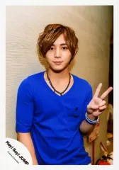 【中古】生写真(ジャニーズ) Hey! Say! JUMP/山田涼介/上半身・衣装青・左手ピース・顔正面/「真剣SUNSHINE」PV＆ジャケ/公式生写真