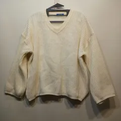 NACHO アイボリー Vネック ニット 95 100 サイズ 冬 512137