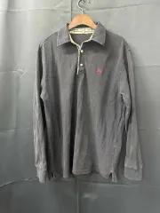バーバリー ブラック 長袖 ポロTシャツ