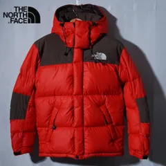 ノースフェイス THE NORTH FACE ダウンジャケット S 相当 表記 XS ユニセックス レッド ブラウン 800フィル ウインドストッパー WIND STOPEER ストリート テック ロゴ刺繍 古着 Y075