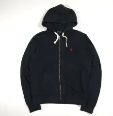 ポロラルフローレン フードジップアップ ブラック S