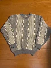 90s ジャンセン jantzen THE COUNTRY SQUIRE  USA  ウール　ニット　セーター　ビンテージ　ヴィンテージ  古着　アラン　リブ　 y2k ノルディック　Sears Brents JCPenney town craftのサムネイル
