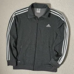 アディダス グレー ホワイト 3本線 基本 ジャージ