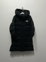 THE NORTH FACE ザノースフェイス ブラック ダウンジャケット ロング丈 ダウン グースダウン 軽量 110