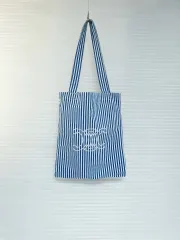 (2種まとめ売り) 状態良好でかわいいエコバッグ (デニム+コットン) まとめ売り