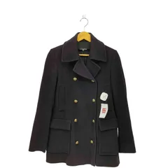 ユーズドフルギ USED古着 {{ERIC BOMPARD}} カシミヤ 金ボタン ダブルブレスト Pコート レディース  42