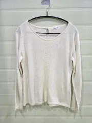 日本 ヴィンテージ アイボリー ニット 長袖