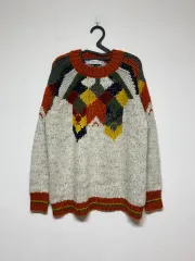 ザラ パターン ニット M