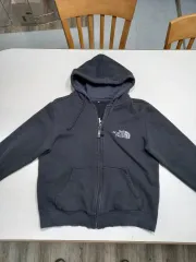 M95 NORTHFACE 弱起毛 ジップアップ フーディー ブラック M-971