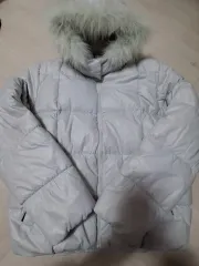 CMT WHO フード ダウン ファー グレー ソリー 100