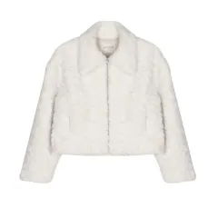 廃盤新品) LAMYあんスタ フェイクファー ジャケット KARA ジップアップ /フリース/シープスキン/コート/