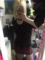 ヴィンテージ xoxo 星 スター ニット フード ONE PIECE パンク ギャル なな