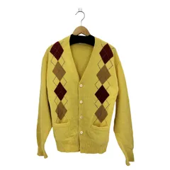 バラクータ BARACUTA アーガイル柄 ウールカシミヤ カーディガン メンズ  Lのサムネイル