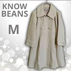 【即決ご希望額はコメントへ】 KNOW BEANS　ノービーンズ　ジャガード織　プリンセスコート　アイボリー　M　クラシック　レトロモダン　フェミニン　Ａライン　美シルエット　テクスチャー　上品　清楚　オケージョン　ダブルボタン　エレガント　フレンチガーリーのサムネイル