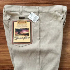 未使用タグ付き Wrangler ラングラー WRANCHER DRESS JEANS /ラングラー ランチャー ドレスジーンズ ジオメトリックパターン チノパン スラックス ライトベージュ Mサイズのサムネイル