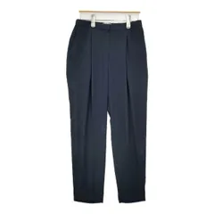 theory luxe 03-4206416-895-038 FLOW PIA センタープレススラックス イージー パンツ 24SS ネイビー レディース セオリーリュクス【中古】5-1220G∞