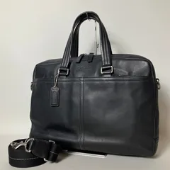 2512-118｜美品｜コーチ 2WAYビジネスバッグ レザー ブラック