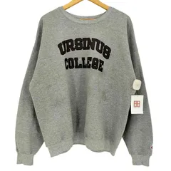 チャンピオン Champion AUTHENTIC ATHLETIC APPAREL URSINUS COLLEGE 2段カレッジ プリント クルーネックスウェット メンズ import：XL 