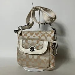 2512-218｜美品｜コーチ シグネチャー ショルダーバッグ ホワイト