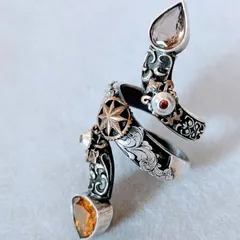 メンズ ハンドメイド リング（太陽の影）925silver