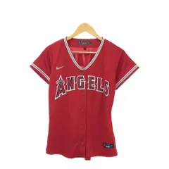 美品 NIKE ナイキ ロサンゼルスエンゼルス 17 大谷翔平選手 オフィシャルレプリカジャージユニフォーム S ポリエステル100％ 半袖 MLB レディース HO445A75 