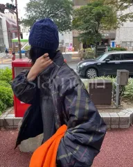 バスケット CHECK スタジャン フリース アウター