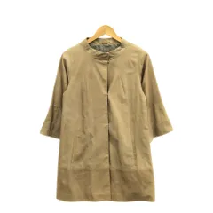 SHIPS シップス INES＆MARECHAL ノカラーコート 36 羊革 レザー ロング 長袖 レディース AN1256A58 