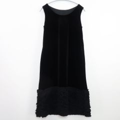 新品】DAISY LIN デイジーリン ノースリーブベロアワンピース 黒 38