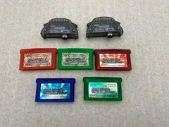 ゲームボーイアドバンス　ポケットモンスター【動作品】 　ソフトのみ5点【ワイヤレスアダプタ2点付】