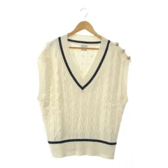 美品 Spick&Span スピック＆スパン ベスト F ポリエステル コットン ニット ノーストーブ トップス ケーブル レディース AM6189A62 