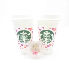 美品 STARBUCKS スターバックス バレンタイン 2022 カラーチェンジング リユーザブルカップ 2点 ペア 473ml スタバ SC8081A1 