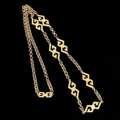 極美品】 ジバンシー ネックレス ロング 2連 Gロゴ ゴールド 
