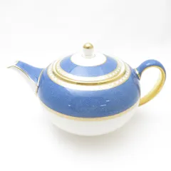 未使用 WEDGWOOD ウェッジウッド ユーランダーパウダーブルー ティーポット 茶器 黒壺 SC8323G1 