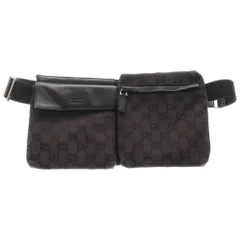 GUCCI (グッチ) GGキャンバス レザーフラップ クロスボディ ショルダーバッグ パープル 018-1621