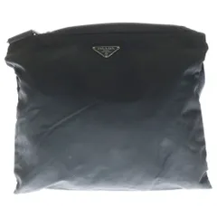 PRADA (プラダ) 三角ロゴプレート ナイロン ショルダーバッグ ブラック