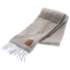 LOEWE (ロエベ) アナグラム モヘアマフラー ストール グレー