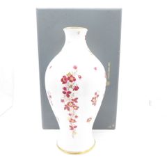 リチャードジノリ　花瓶　フラワーベース　希少品　アンティーク 美品】リチャードジノリ 花瓶 フラワーベース 元箱あり フラワー柄
