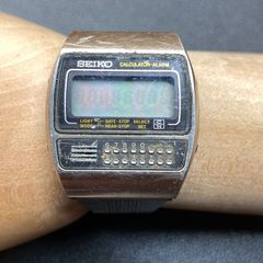 SEIKO CALCULATORALARM 腕時計 ジャンク品電池切れ作動未確認 - メルカリ