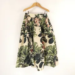 美品 DOUBLE STANDARD CLOTHING ダブルスタンダードクロージング スカート 38 ポリエステル100％ ロング丈 花柄 フラワー レディース AM6867A71 