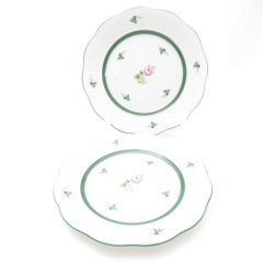ヘレンド ウィーンのバラ 24.5cm スーププレート 2枚 ウィーンの薔薇