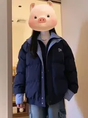 ダウンジャケット レディース 秋冬 フードなし 中綿ジャケット 防風 アウトドア 着痩せ 韓国風 カジュアル 厚手 通学 通勤