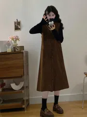 レディース ジャンパースカート 楽ちん ロング丈 オールインワン ワンピース レディーストスカート オーバーオール ノースリーブ サスペン