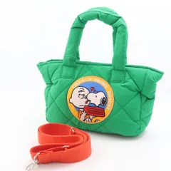 美品 le・junev PEANUTS ハンドバッグ 1点 キルティング スヌーピー ショルダー 2W レディース AT1671 